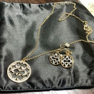 Coach Signature necklace. Gold